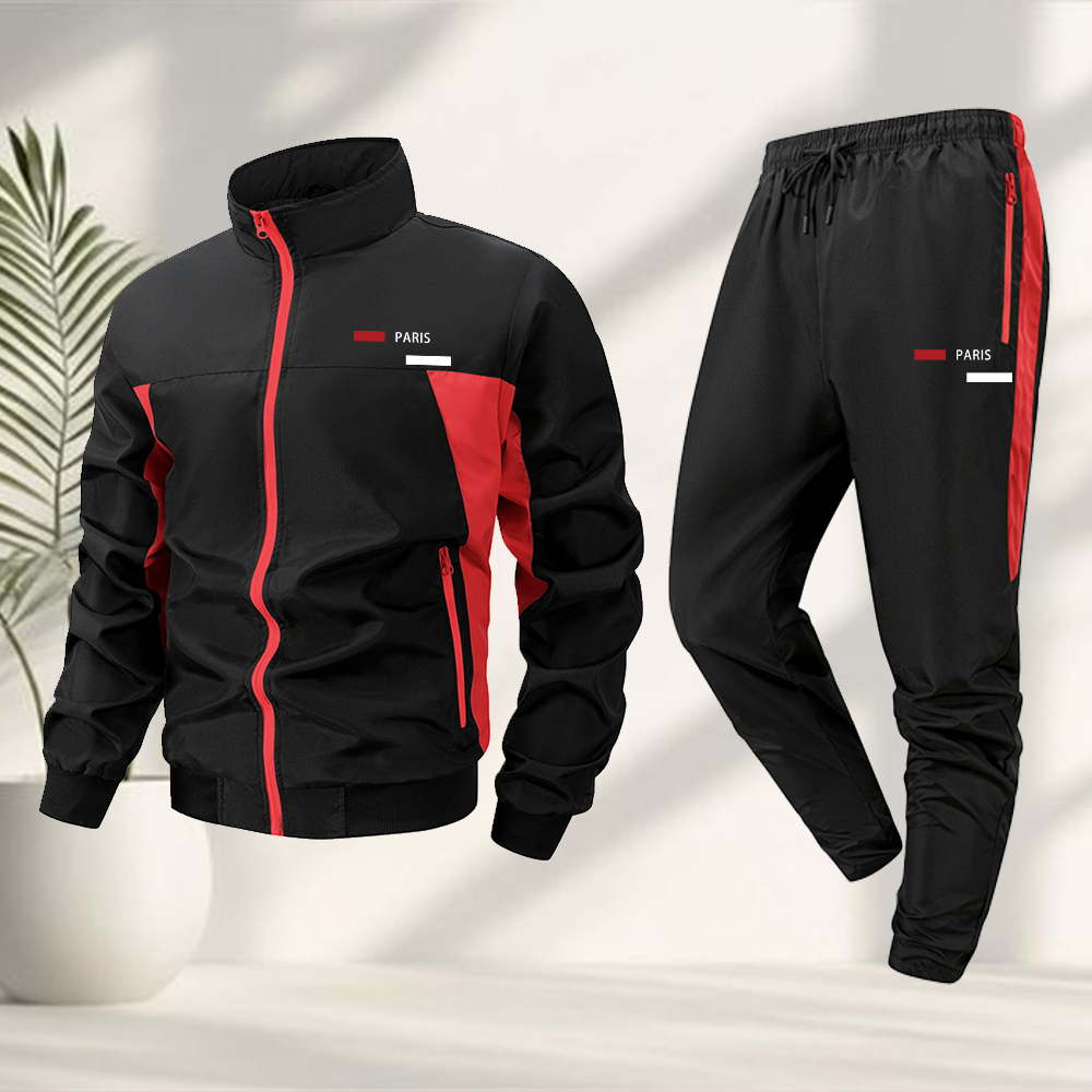Cycling Commute Jacket - Men's Trendy Printed Casual Sports Suit