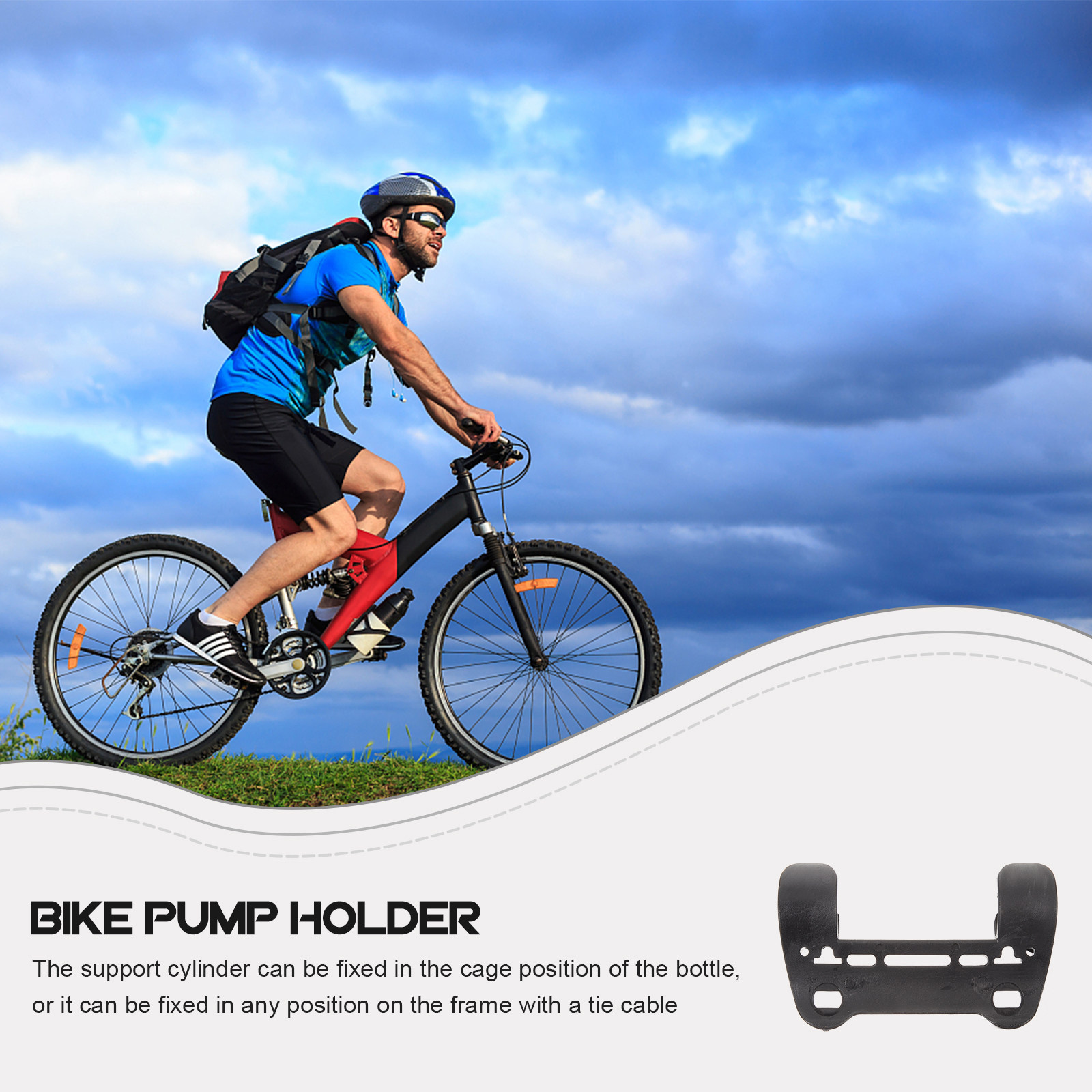 Universal Bike Pump Holder Pla - Bike Pump Frame Mount recension och pris