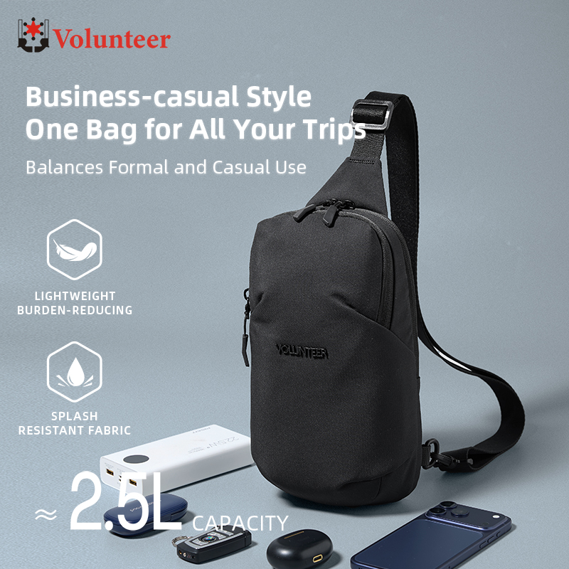 VOLUNTEER 2.5L Sling Chest Bag - Cycling Commute Bag recension och pris