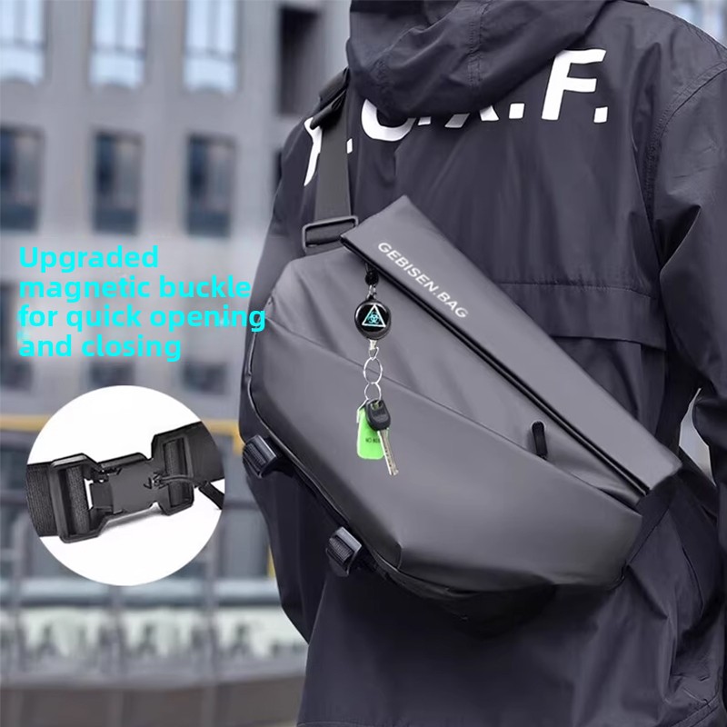 Magnetic Buckle Men Crossbody  - Cycling Commute Bag recension och pris