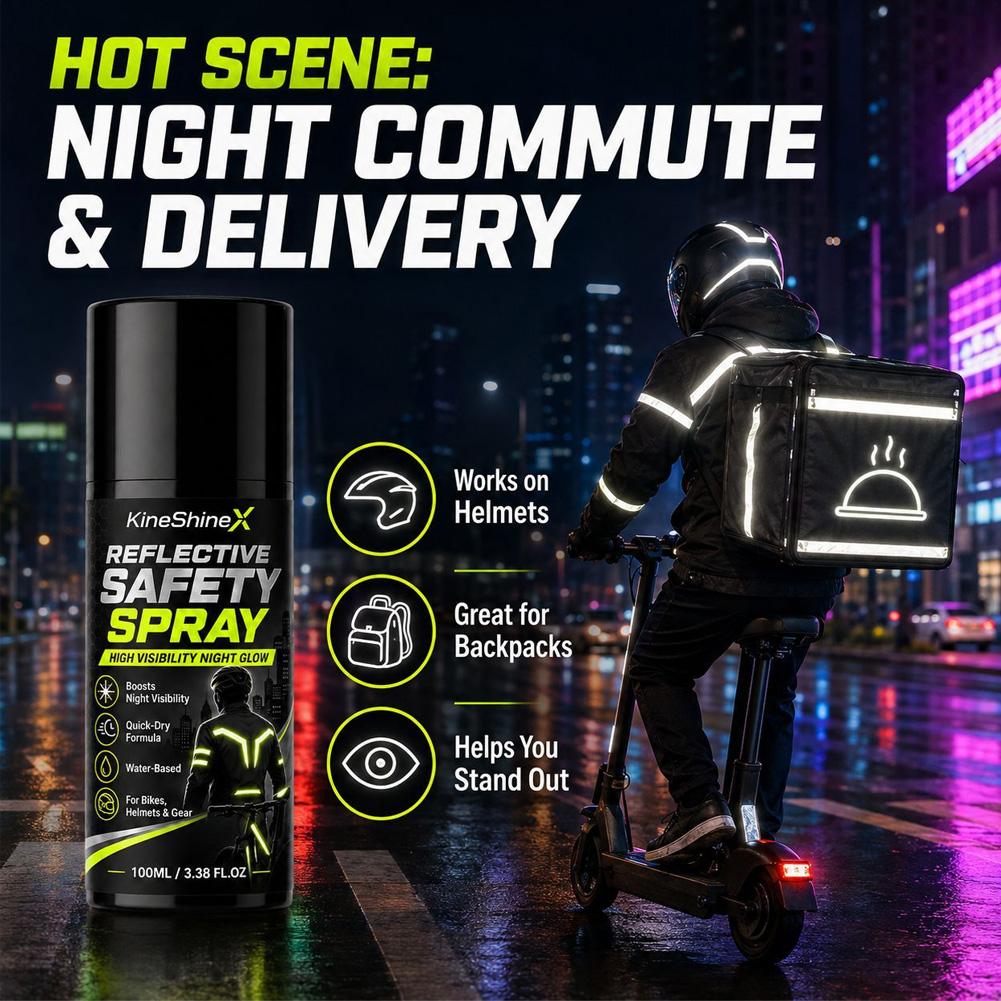 Night Reflective Safety Spray  - Commute Cycling Helmet recension och pris